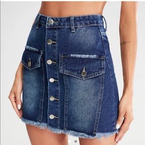 Small denim skirt